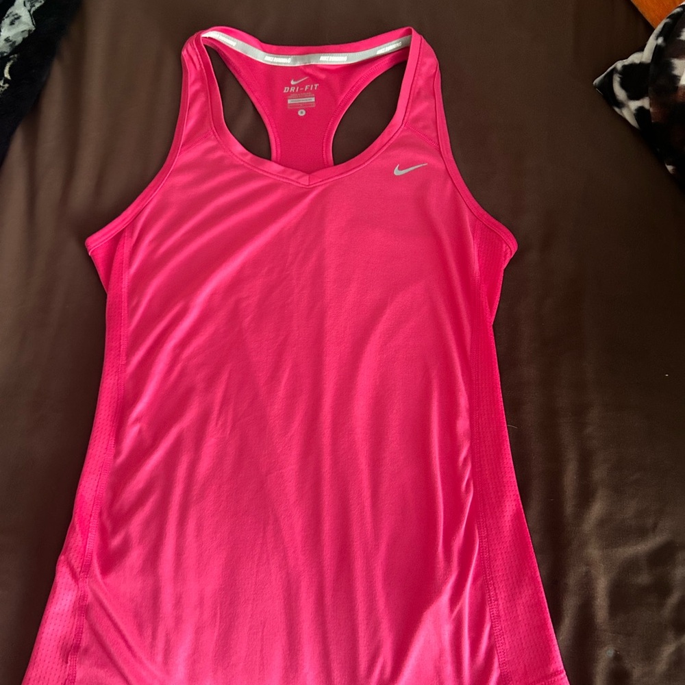 Nike Women's Pink Dri-FIT Tank Top